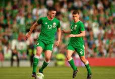 declan rice in action for Ireland